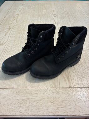 Women’s Timberland Premium 6-Inch Waterproof Leather Boots (Black)